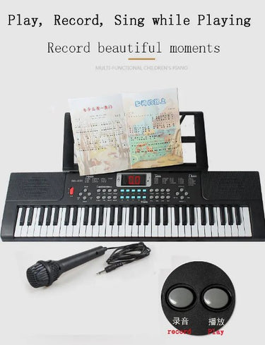 61 Keys Electronic Keyboard Piano With Mic